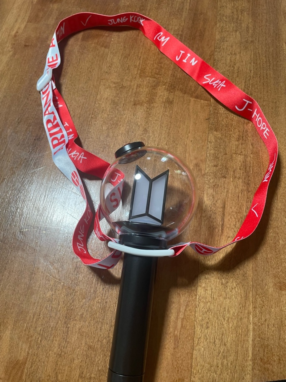 BTS light stick ARMU bomb strap shoulder crossbody lanyard ARIRANG Red or Purple